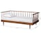 Baxton Studio Matilda Mid-Century Modern Ash Walnut Finished Wood Twin Size Daybed 236-12781-ZORO - alternate 2